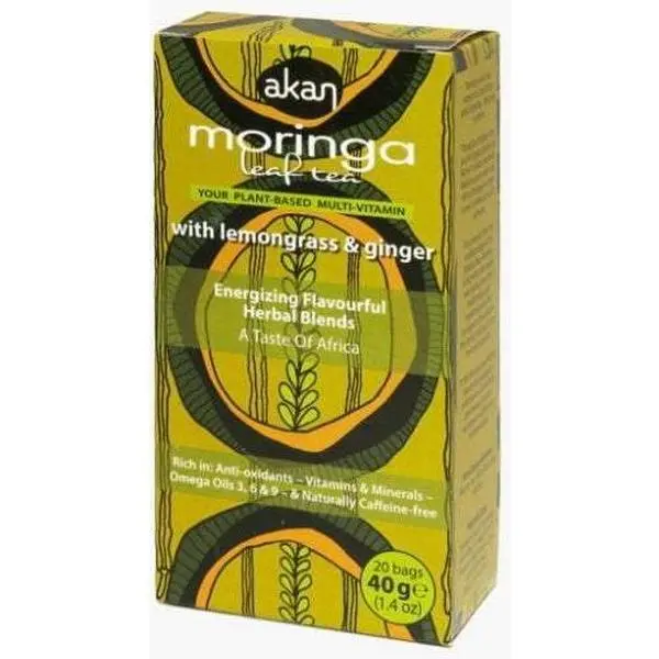 Akan Lemongrass and Ginger Moringa Tea