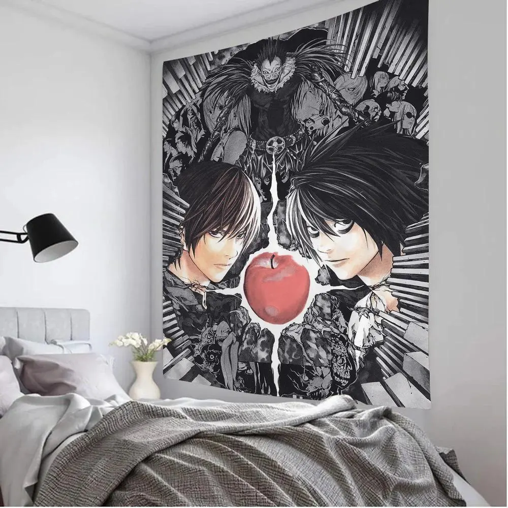 Death Note Misa Tapestry Print Large Wall Art SciFi Living Room Home Decor Blanket for Bedroom Dorm Wall Hanging Design