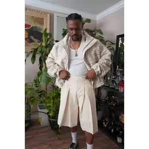 KODA SHORTS Cream Denim Bottom Womenswear