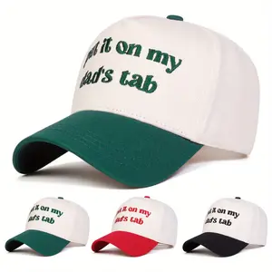 Unisex Letter Embroidered Five-faced Hat Baseball Cap Outdoor Sport Adjustable Sunscreen Leisure Hat Spring Autumn Travel Tourism Beach Vacation