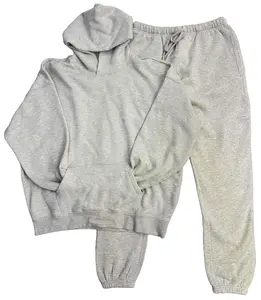2022 Light Gray Hoodie Pants Set--Pullover Hoodie & Jogger Pants Combo, Athletic Oversized Style for Casual Daily Streetwear, CleanFit Aesthetic