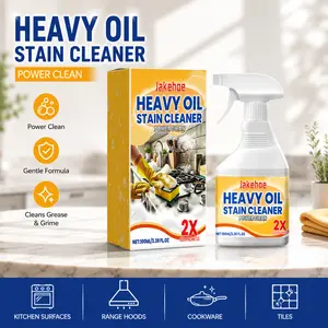 Heavy Oil Stain Cleaner, Kitchen Grease Cleaner, Oil Stain Cleaner Spray, Stain Remover Effective Stain Removal, Household Cleaning Product for Kitchen Stove, Range Hood, Kitchen Cleaners