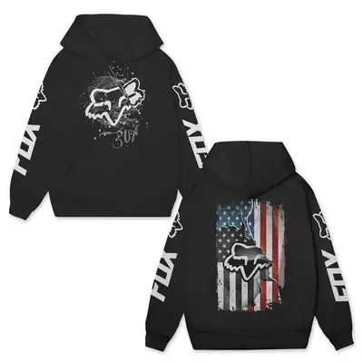 Fox Monster Flag Racing Hoodies TikTok Shop - Main Image