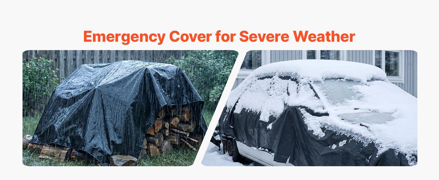 【SummerFinds】VEVOR 6 Mil Black Heavy-Duty Polyethylene Roll, 10' x 25' Thick Plastic Sheeting for Garden Weed Blocker, Painters' Drop Cloth, Crawl Space Vapor Barrier