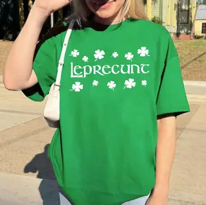 Leprecunt Comfort Color Shirt - LEPRECUNT St. Patrick's Day Women's Shirt - Leprecunt Shirt, Funny Irish Graphic tee for Women, Irish Girl Trendy