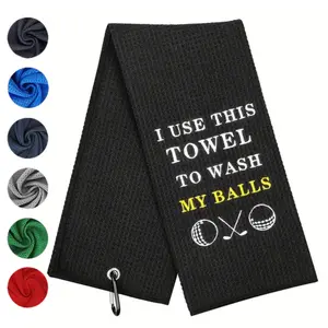 Golf Towel, Funny Slogan Golf Towel, Golf Accessories for Outdoor, Golf Gift