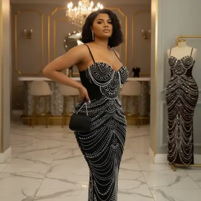 Look My Way Embellished Maxi Dress Fashion Nova - TikTok Shop