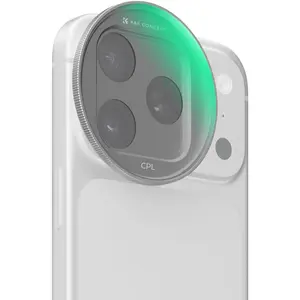 K&F CONCEPT Snap-On CPL Filter for iPhone 17 Pro Max/17 Pro, 9.5g Ultra-Lightweight Polarizing Filter with Snap-on Deco Mount, AGC Glass 28-Layer Coating Anti-Reflection