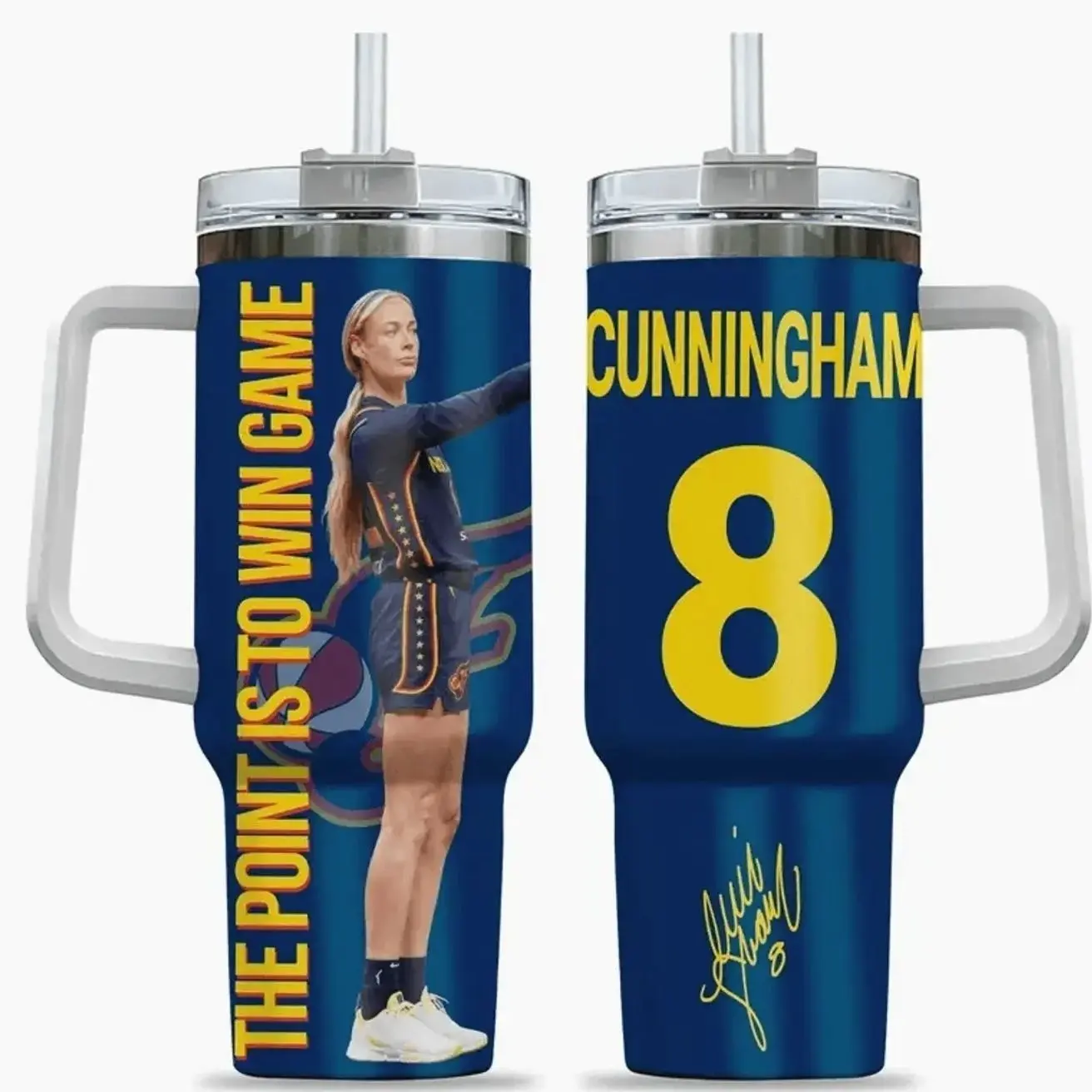 Sophie Cunningham Point God 40oz Tumbler With Handle, MK 20oz Tumbler, Women Basketball #329