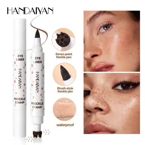 Waterproof Natural Freckle Pen Stick, Sweat-Resistant Quick-Dry Makeup Brush, Available in 2 Colors, Long-Lasting Formula, Cosmetic, Cosmetic Product