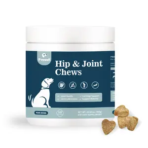 FAYWELL - Hip & Joint Supplement for Dogs, Omega-3, Glucosamine and Chondroitin Treats with MSM for Joints Health and Muscle Recovery, 120ct/300g