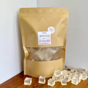 Melt and Pour Soap Base 1lb Clear Pre-Cut Cubes DIY Soap Making Supplies for Beginners Hobbyists and Small Businesses