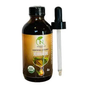 Naashay’s Oil Organic JoJoba, carrier oil, 4 OZ for skincare, Haircare, and nails, hydrating, moisturizing.