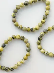 Serpentine Round Bead Bracelet, 8mm