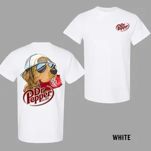 Dr Pepper Golden Dog Two-Sides T-Shirt, Vintage Trendy T-Shirt, Trending T-Shirt, Gift for Her, Gift for Him, Funny Blood Type Statement for Any Soda Fan