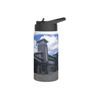 Water Bottle, Jehovah's Witnesses HQ World Headquarters Design, Amazing Gift, Spiritual Food, Stainless Steel Bottle, Standard Lid – JW