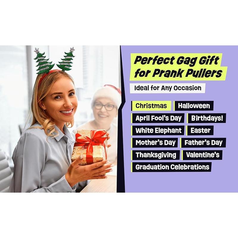 The Original Mini Spider Prank Box - Surprise Wooden Gag Gift with Lifelike Rubber Spider Perfect for Birthday & April Fools Day Pranks Reusable Magic Trick Kit Unisex
