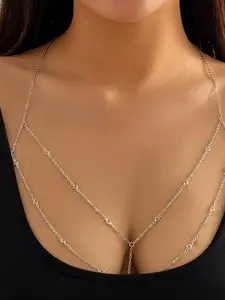 Sexy Body Chain for Women, Fashion Charm Bra Chain, Summer Elegant Beach Bikini Accessory, Stylish and Delicate Jewelry, Bling Chain, Wearable Jewelry, Body Jewellery