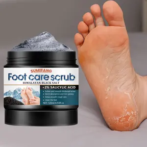 120ML Salt Foot Care Scrub, Gentle Exfoliating, Nourishing and Revitalizing, Removes Dead Skin, Calluses, and Rough Patches, Foot Dead Skin Remover