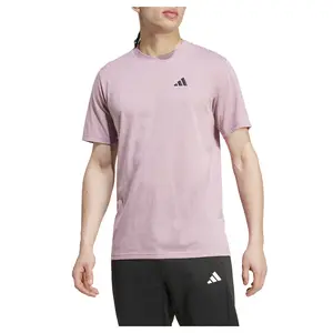 adidas Mens Train Essentials Feel Ready Crew Neck Short Sleeve Training Casual Tops Casual - Pink