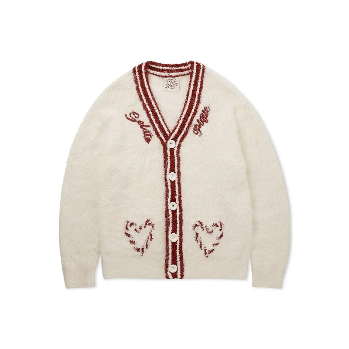 Mens Feather Button Up Cardigan