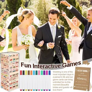 80 Piece Bohemian Wedding Sign-In Blocks, Wooden Message Blocks for Engagement, Marriage, Birthday Parties, Guest Signature Keepsakes