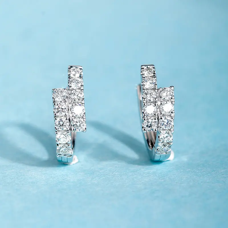 Small Diamond Ear Clip Female Light Luxury Fashion Earrings