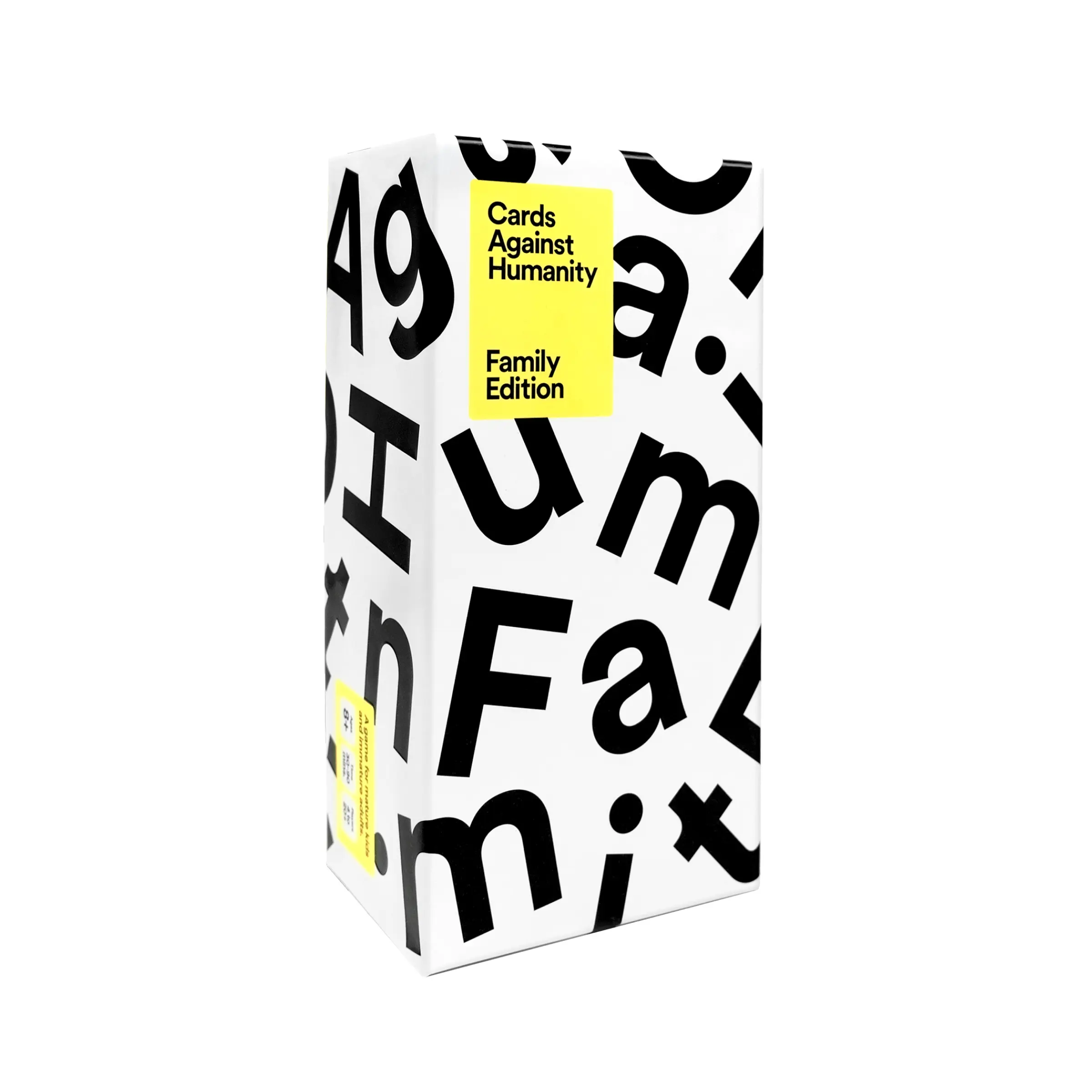 Cards Against Humanity: Family Edition • A Totally New Card Game for Mature Kids and Immature Adults • Ages 8+ • Family Games for Kids and Adults Cards Against Humanity: Family Edition • A Totally New Card Game for Mature Kids and Immature Adults • Ages 8+ • Family Games for Kids and Adults
