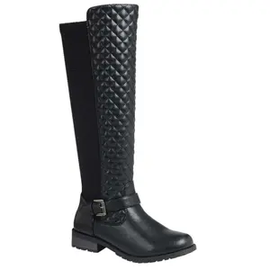 Quilted long boot