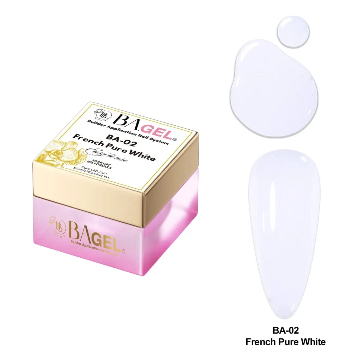 #BA-02 Pure White -  BA.GEL®  Builder Gel System