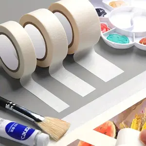 Multifunctional Rice Masking Tape Roll, Industrial Self Adhesive Tape, Artist Tape, Easy Tear Watercolor Tape, DIY Crafts, Home Office School Use