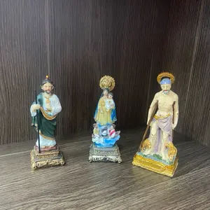 Religious Saint Figurine Decorative Faith Statue 1 Piece Handcrafted Collectible Home Decor