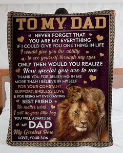 Personalized To My Dad GrandpBlanket, Father's Day Gift, Gift For Dad Grandpa