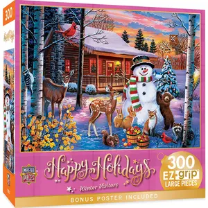 Happy Holidays - Winter Visitors 300 Piece EZ Grip Puzzle