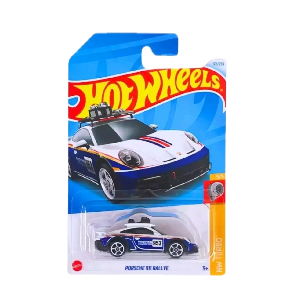 Hot Wheels Porsche 911 Rallye Mainline 2024 Diecast Racing Car Model, Collectible for Car Enthusiasts, Car Enthusiast