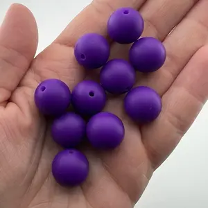 M3-20 Pack 15mm Silicone Beads by Color (Packs will be mixed together)