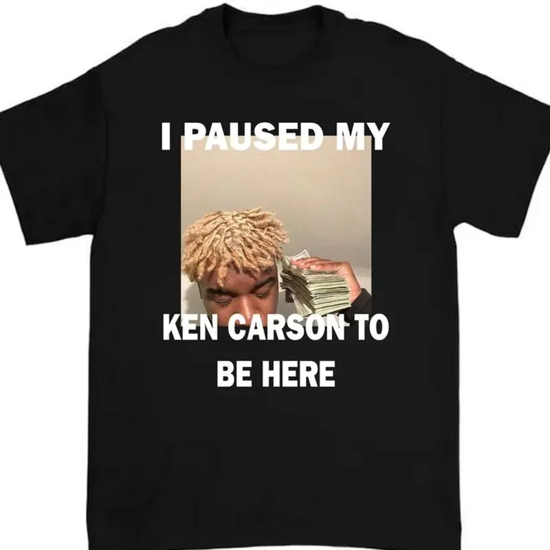 I Paused My Ken Carson to Be Here Shirt Featuring Bold and Humorous Meme Design, Funny Retro Graphic Top, Unisex Menswear Womenswear Comfortable Graphic Shirt Gift For Him For Her