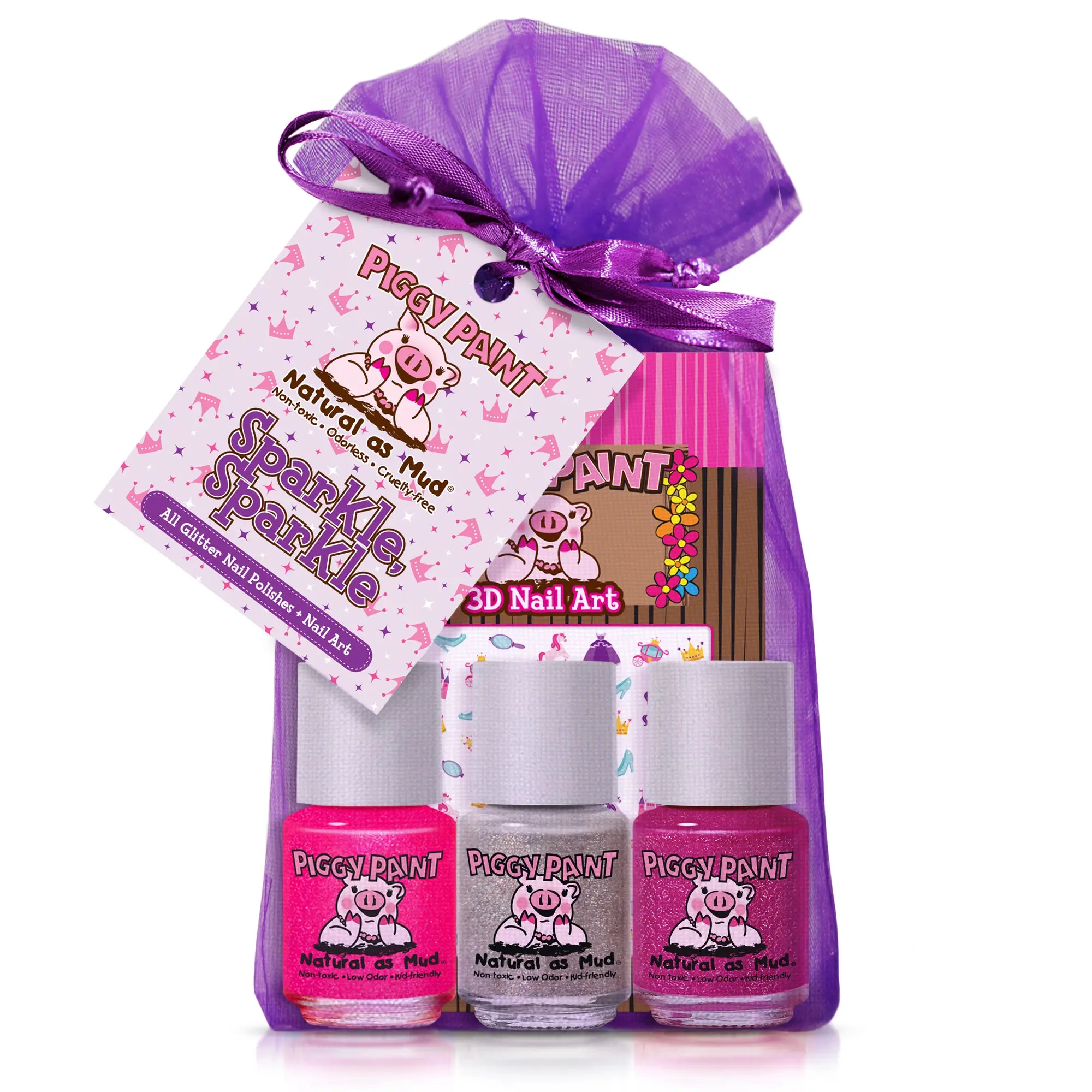 Sparkle, Sparkle Gift Set - Kids Non-toxic Nail Polish Sparkle, Sparkle Gift Set - Kids Non-toxic Nail Polish