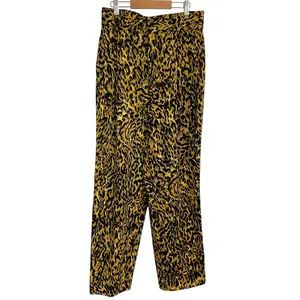 Pre-owned VERSACE Others Small Leather Goods Gianni Leopard Tapered Pants
