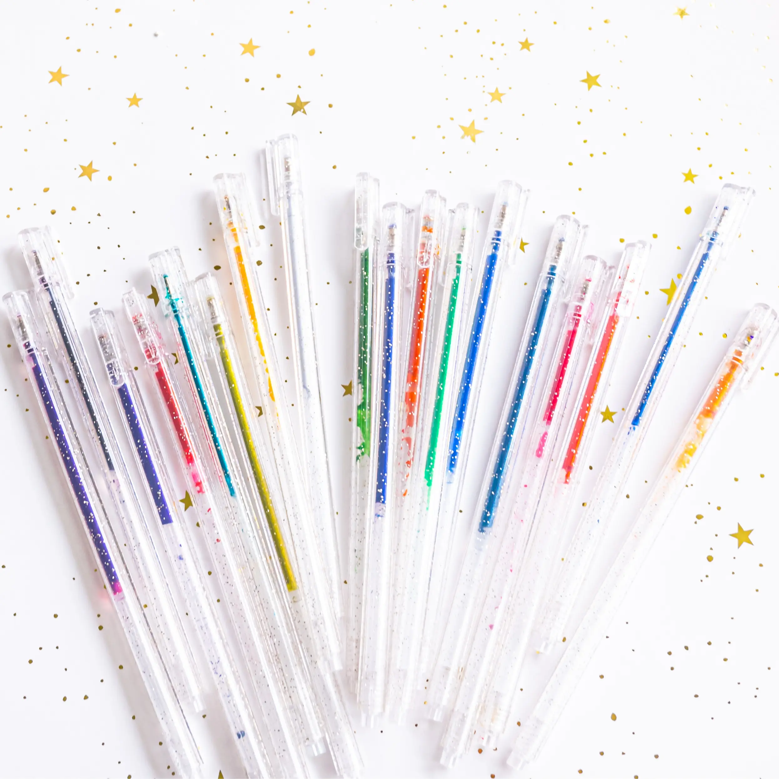 Grabie x A Brighter Year — Color The Cosmos Glitter Gel Pens, 18 pack Grabie x A Brighter Year — Color The Cosmos Glitter Gel Pens, 18 pack