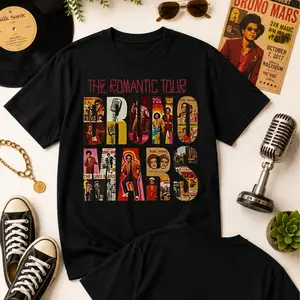 [Sale Up To 50%] Romantic Tour Comfort Colors Shirt, Retro Pop Concert Tee, Music Lover Shirt, Concert Shirt, The Romantic Tour Merch, Brumar Fan shirt