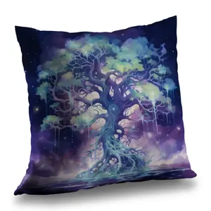MWW C1PO1616OZXNCL 16 x 16 in. Surreal Sap - Purple Outdoor Throw Pillow for Home Decor
