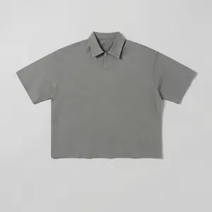 Boxy Polo (Light Grey)