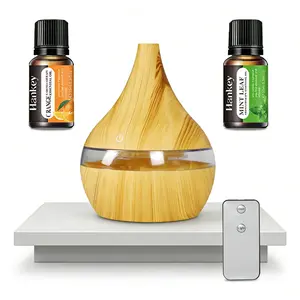 300ml USB Humidifier Diffuser, Ultra Quiet Personal Essential Oil Aromatherapy with 7 Color Night Lights & Remote Control for Home Office Bedroom