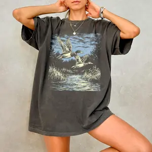 Duck Shirt - 90s Animal  T-Shirt, Retro Nature Shirt, Mallard Wildlife T Shirt, Cool Hunting Tee, Ducking Tshirt