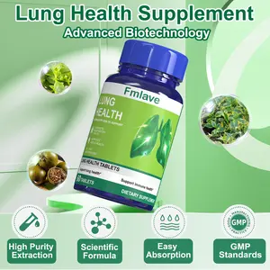Fmlave Lung Health Supplement | Cleanse Support Supplement, Lung & Respiratory Health Support, Powerful Herbals Extract Formula for Breathing Comfort, Immune & Mucus Support, 60 Tablets