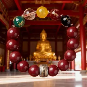 2pcs 10mm & 12mm Natural Mineral Coral Beads Bracelet Set, Feng Shui Protection Amulet, Christmas Mother's Day Father's Day Gift