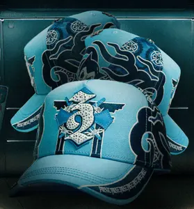 BAEZ ABZ ASTROGENGAR BLUE SNAPBACK HAT BZ3.0 BLUE