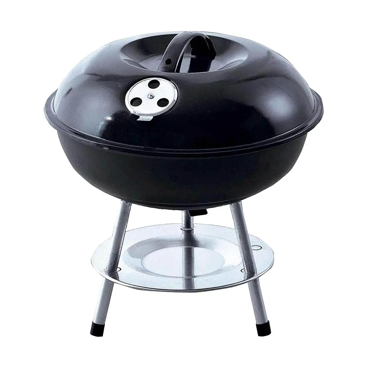 21 Century 14-In Square Charcoal Barbecue Grill - Chrome Grid, Heat Resistant Portable BBQ, Ideal for Camping & Hiking Outdoor Kitchen Use, Heat Resistant Bbq, Charcoal Bbq Grills, Portable Bbqs