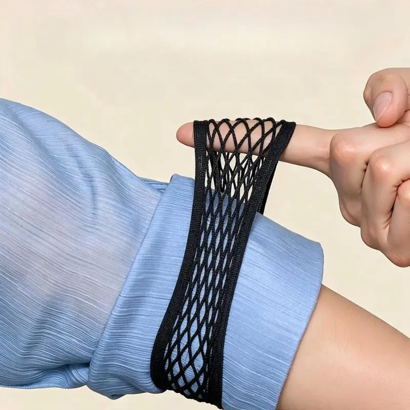 5Pcs Elastic Sleeve Holders – Non-Slip Adjustable Armbands for Men & Women, Roll-Up Cuff Bands for Shirts, Sweaters, Hoodies & Gym Wear
